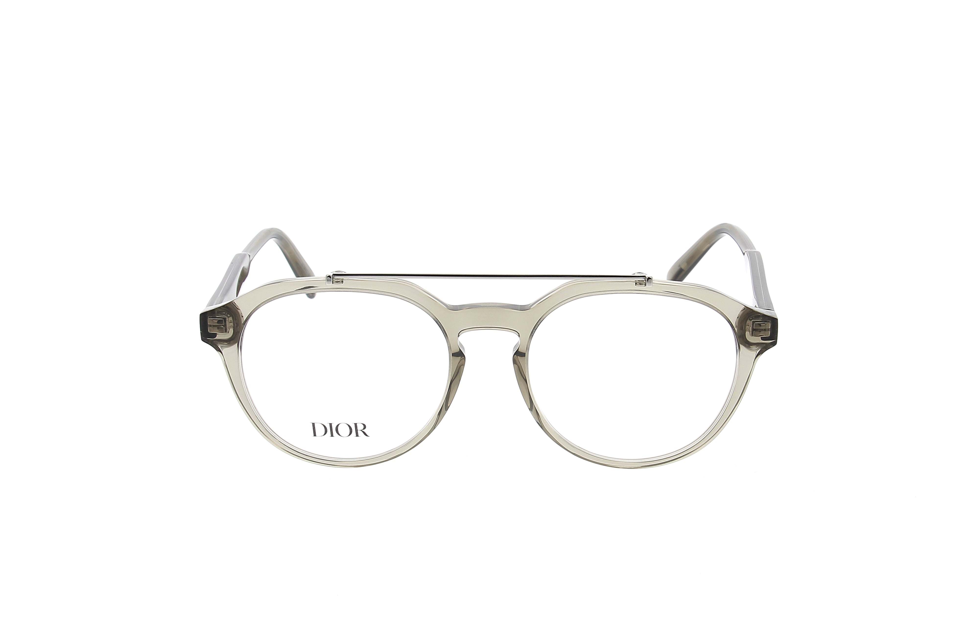 Dior Logo Flat Mirror In Gray