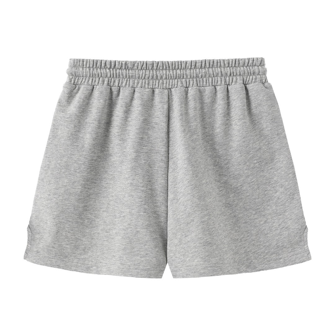 Marissa Chiara Elastic Waist Shorts In Gray