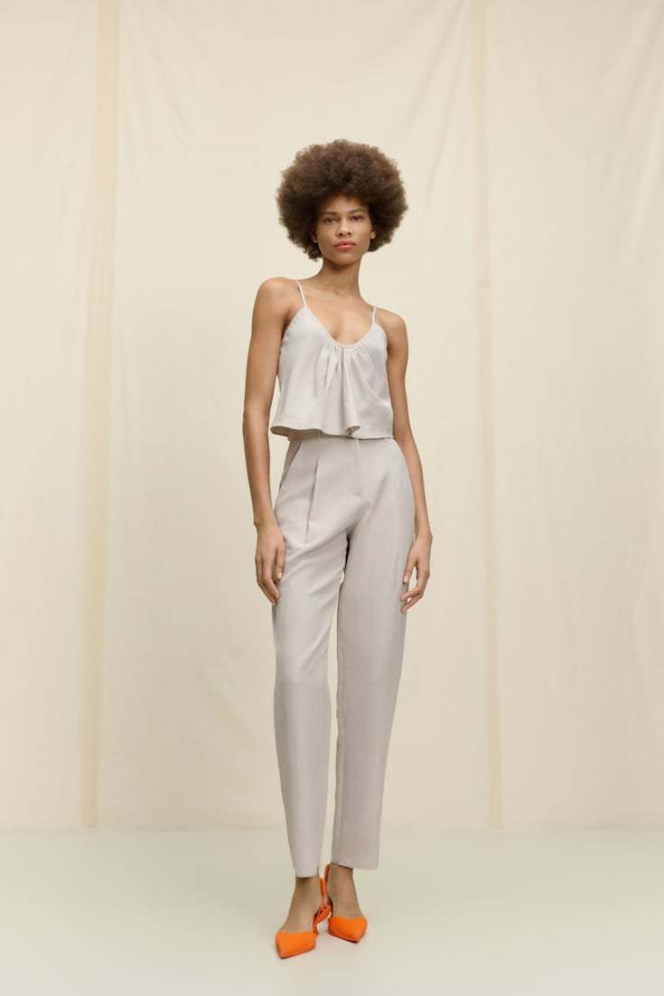 Shop Dorothee Schumacher Logo Casual Pants