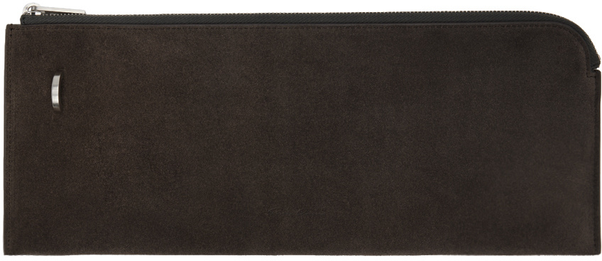 Rick Owens Gray Invite Wallet In Black
