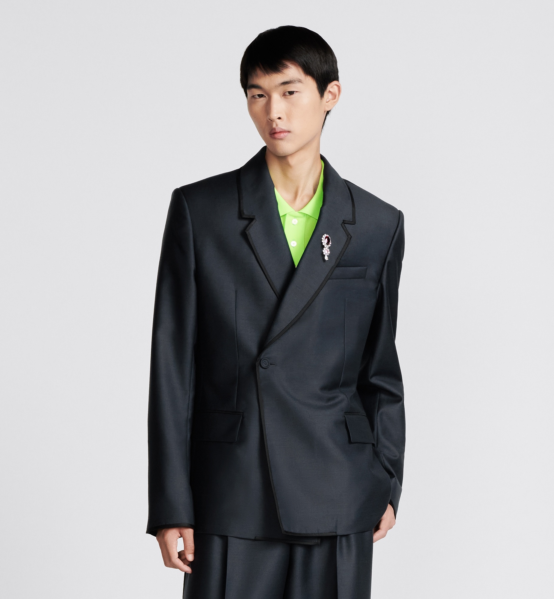 Dior Homme Oblique Tailored Jacket In Black