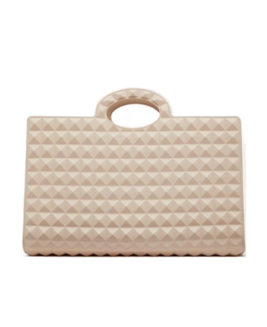Valentino Shopper Tote Bag In Nude