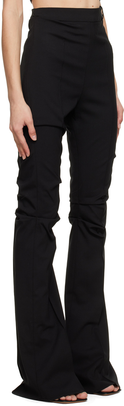 Jacquemus Merria Flared Trousers In Black
