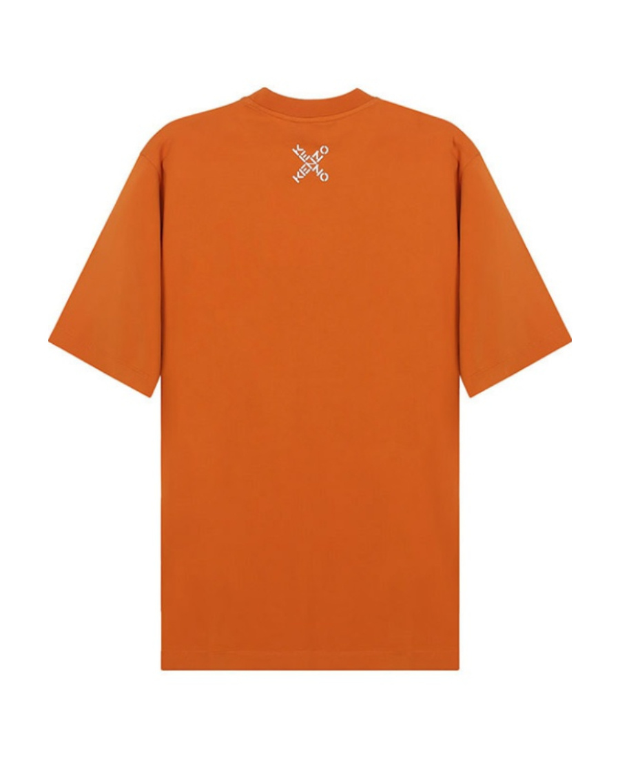 Kenzo Printed Short-sleeved T-shirt In Orange