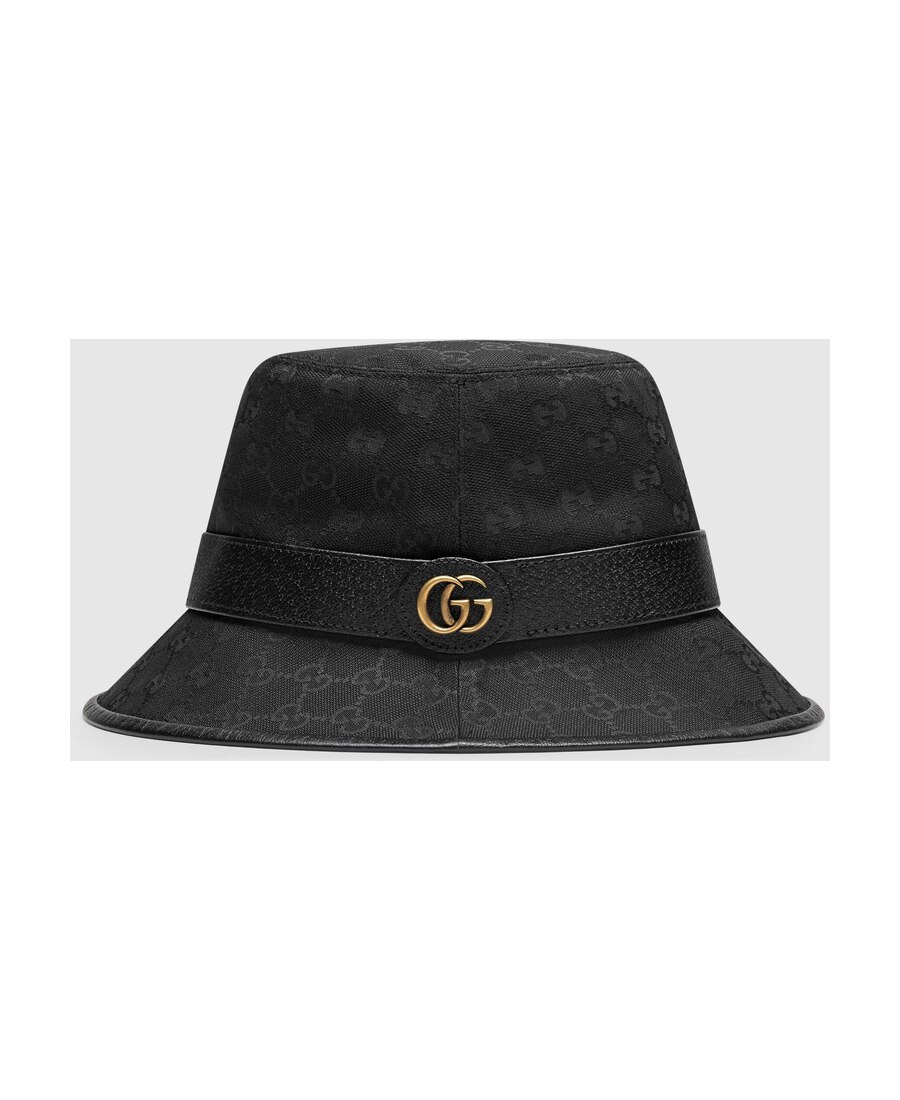 Gucci Gg Supreme Bucket Hat In Black