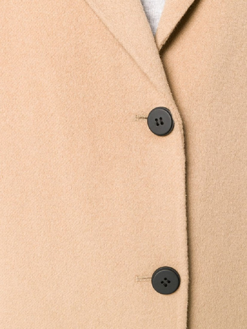 Kenzo Wool Coat In Nude