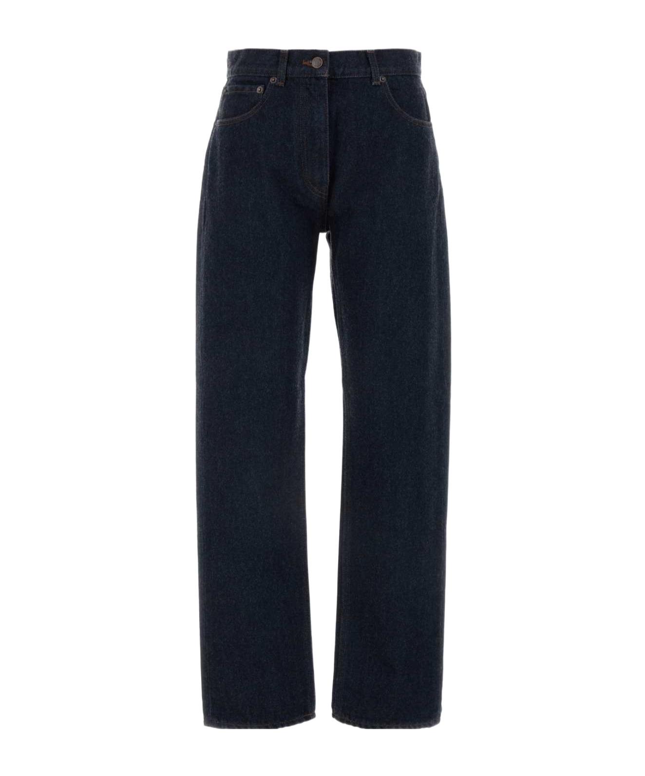 The Row Borjis Rigid High-rise Straight-leg Jeans In Black