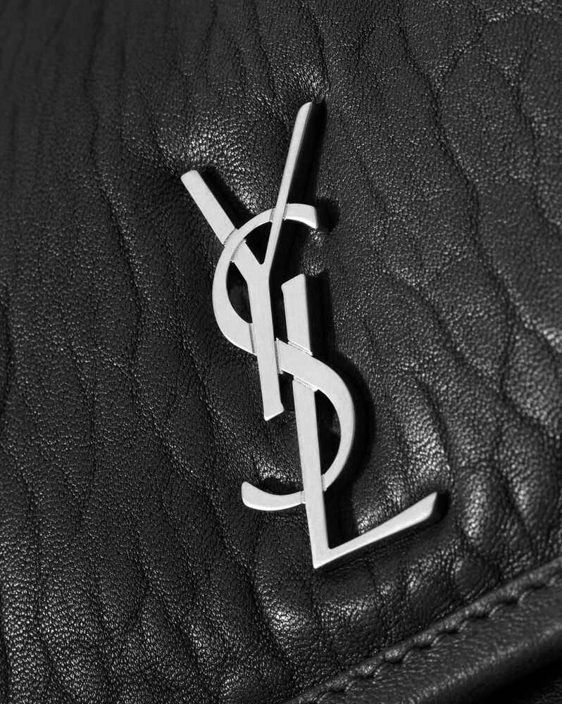 Saint Laurent Small Messenger Crossbody Bag In Black