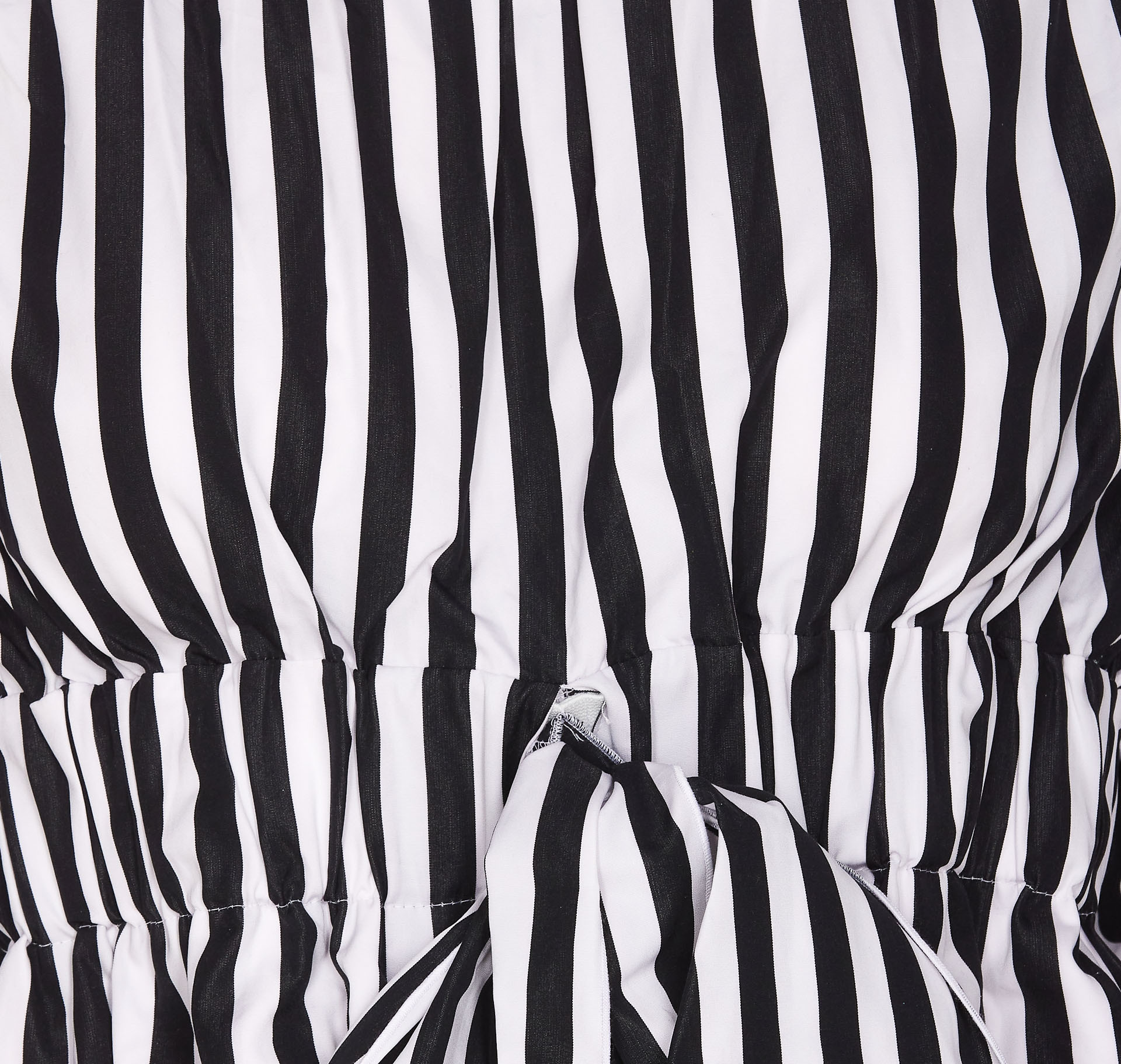 Shop Patou Striped Cropped Blouse In Black