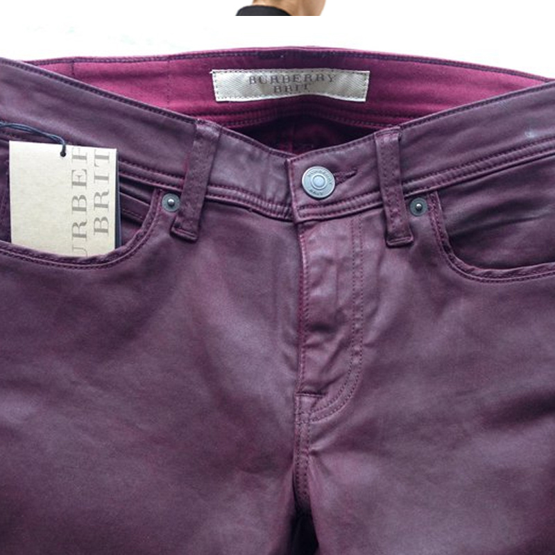 Burberry Logo Details Skinny Jeans In Red