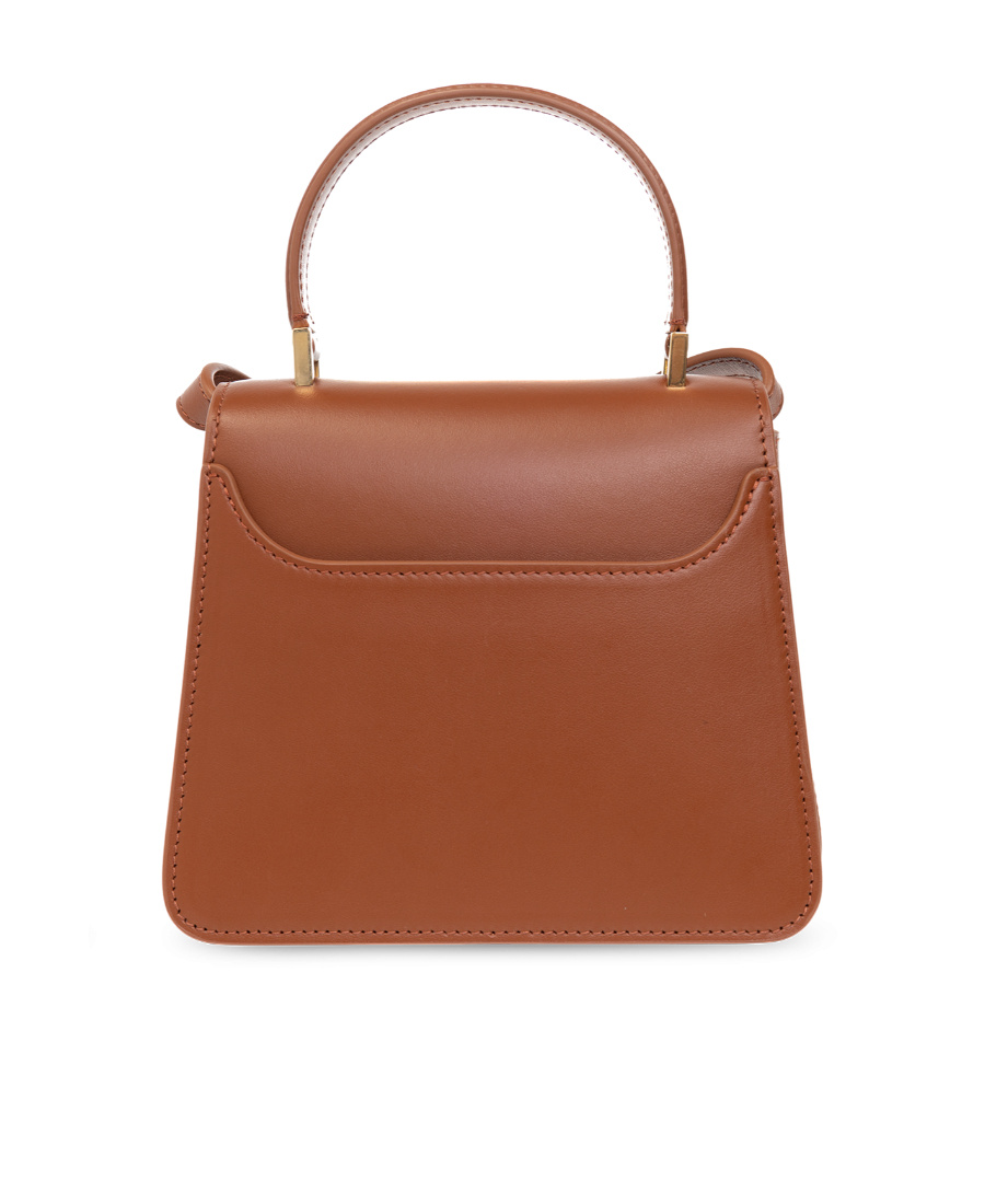 Lanvin Concerto Leather Top-handle Bag In Brown