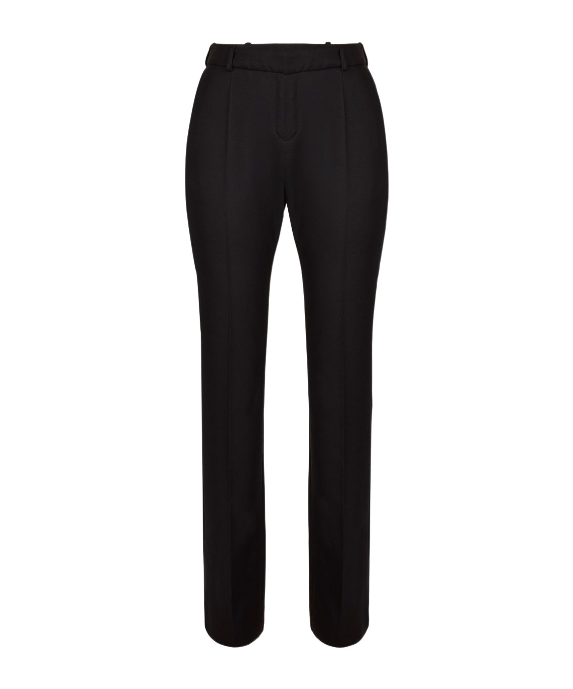 Nina Ricci Straight Leg Trousers Front Pleats In Black