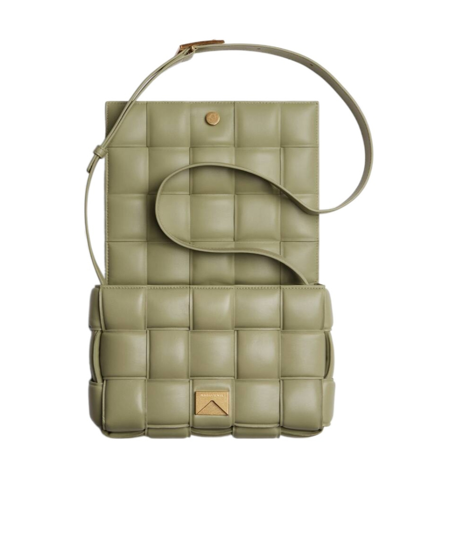 Bottega Veneta Padded Cassette Shoulder Bag In Nude