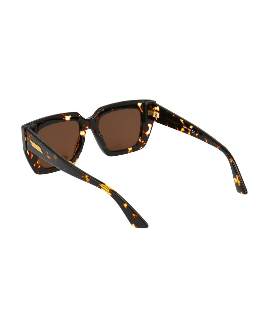 Bottega Veneta Acetate Havana Sunglasses In Brown