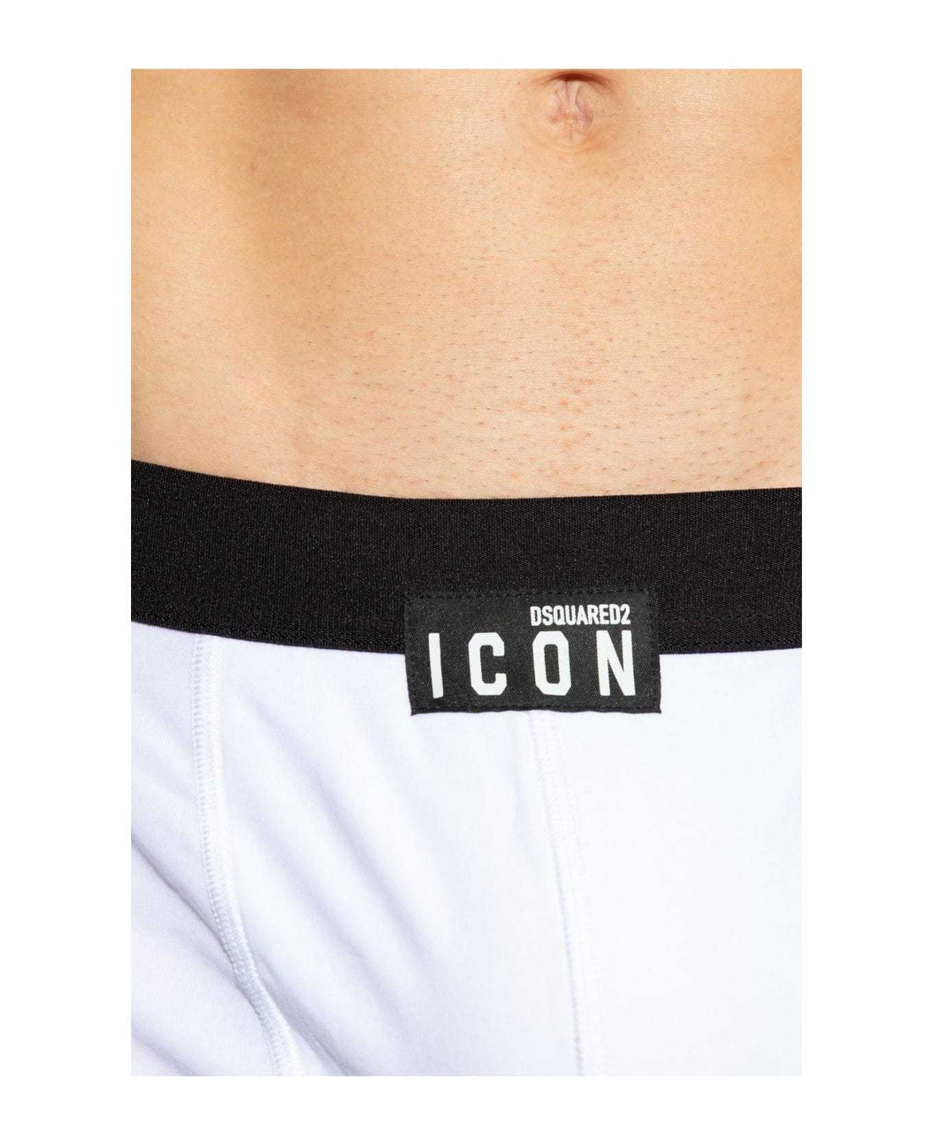 Dsquared2 Logo Patch Boxers In White