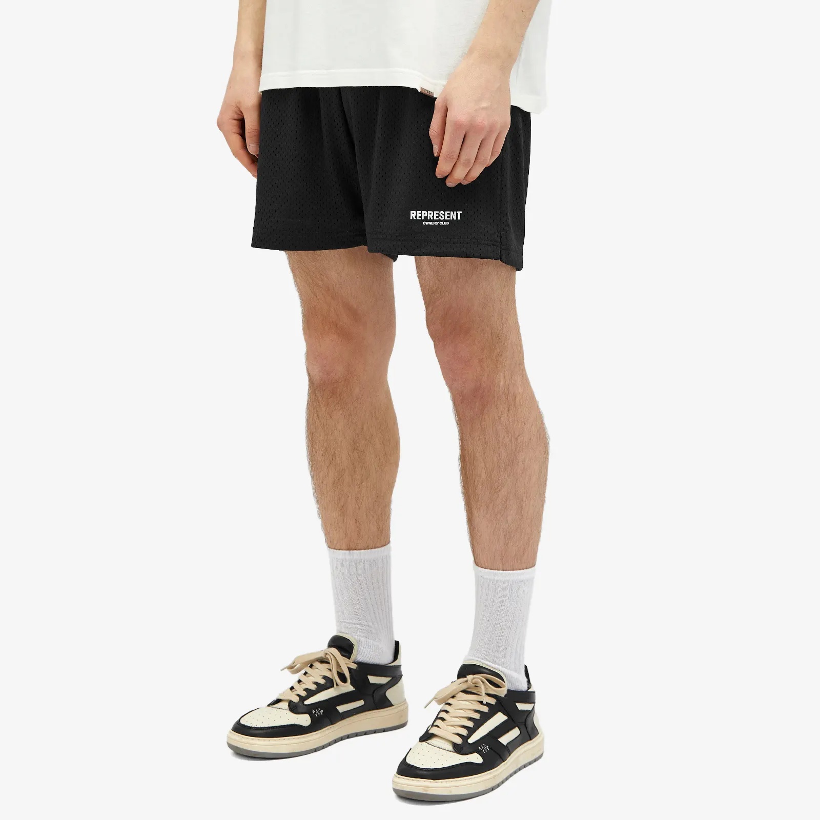 Represent Owners Club Mesh Bermuda Shorts In Black
