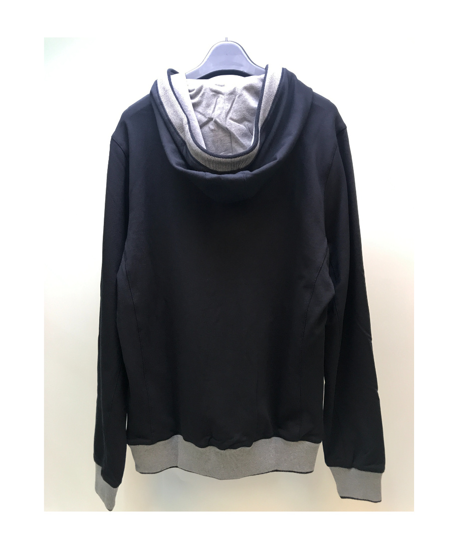 Karl Lagerfeld Zipper And Hat Casual Jacket In Black