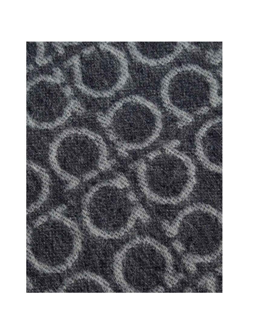 Ferragamo Logo Scarf In Black