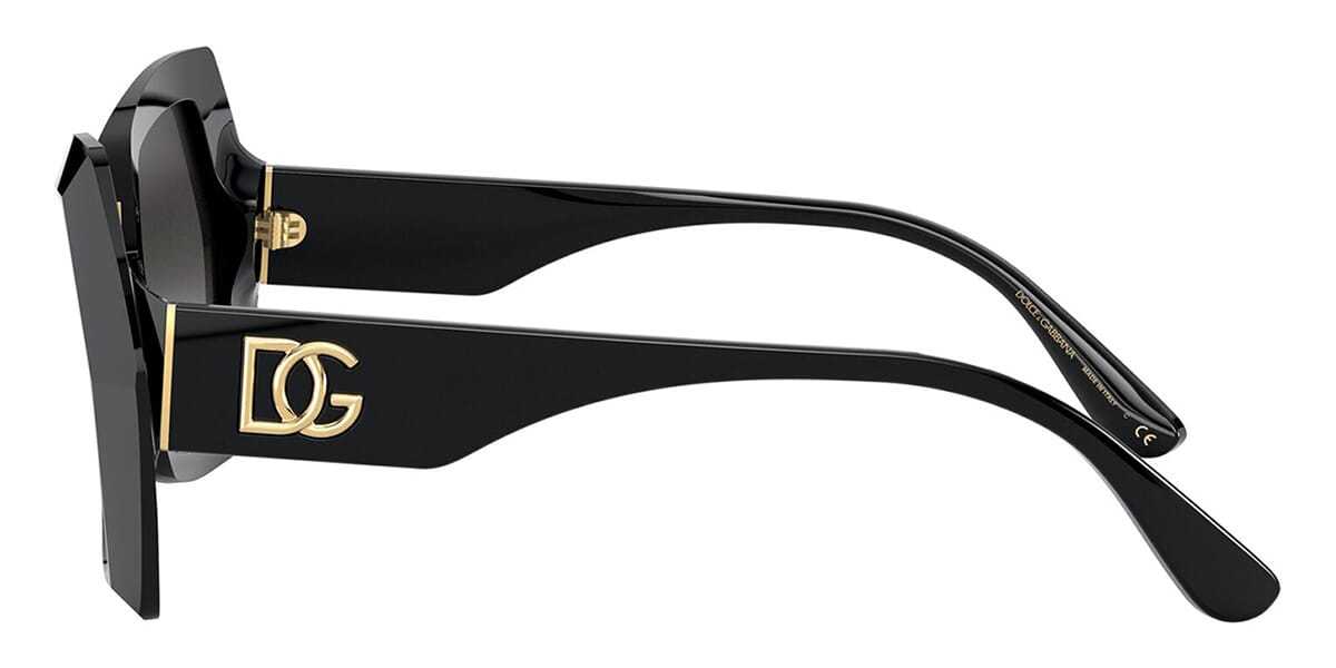 Dolce & Gabbana Logo Sunglasses In Black