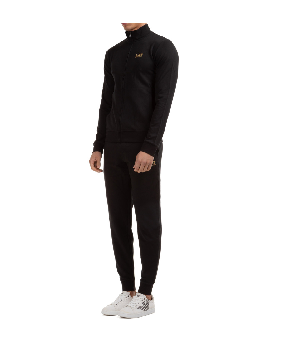 Ea7 Emporio Armani Core Id Tracksuit Black In Black