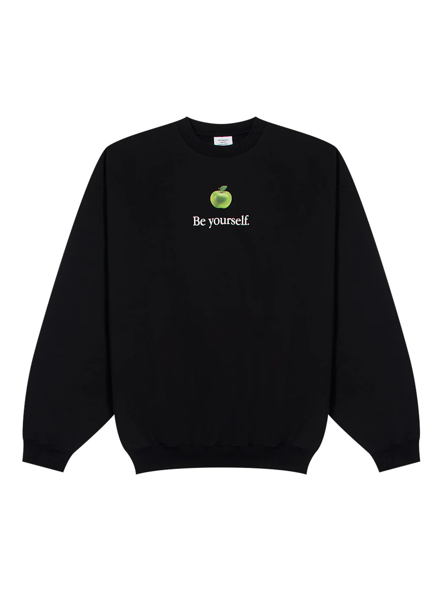 Vetements Mens Black Be Yourself Relaxed-fit Cotton-blend Sweatshirt Xl In Black