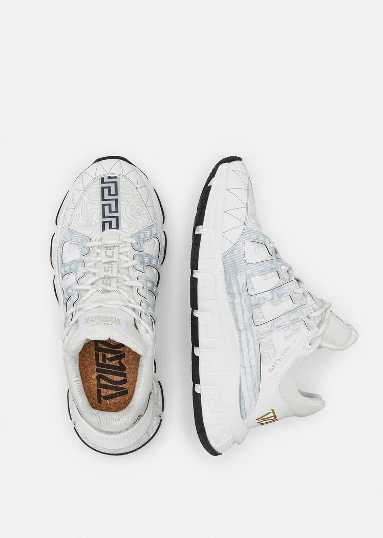 VERSACE VERSACE TRIGRECA LACE-UP SNEAKERS