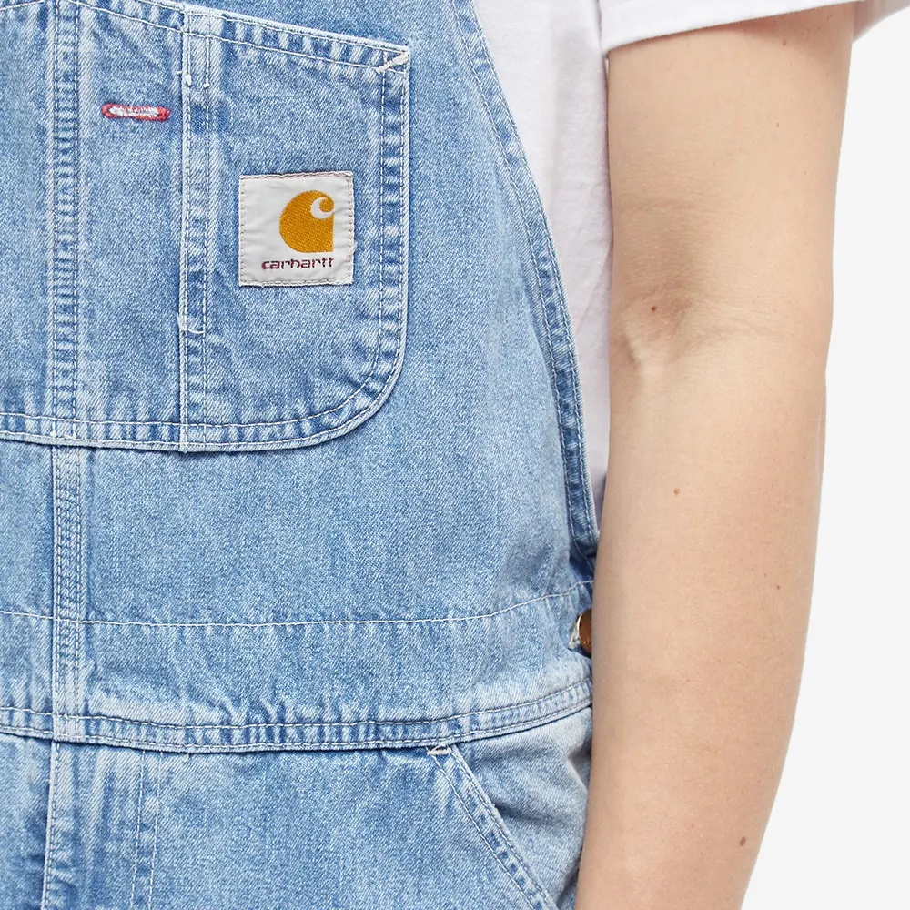 Carhartt Logo Denim Suspenders In Blue