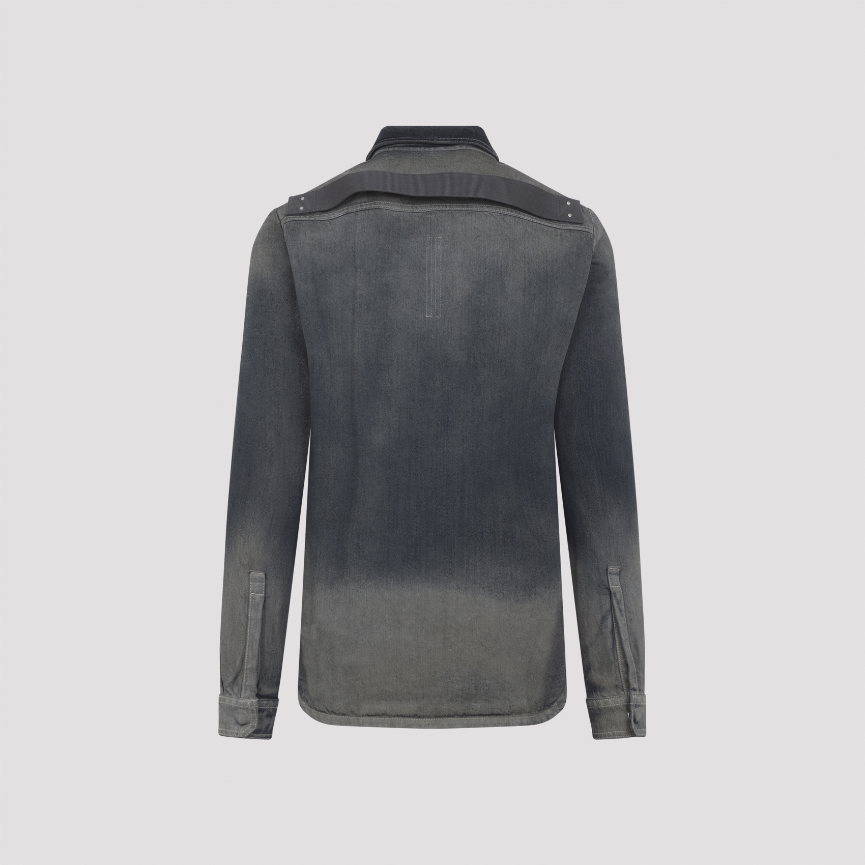 Rick Owens Fogpocket Long Sleeve Outer Shirt In Black