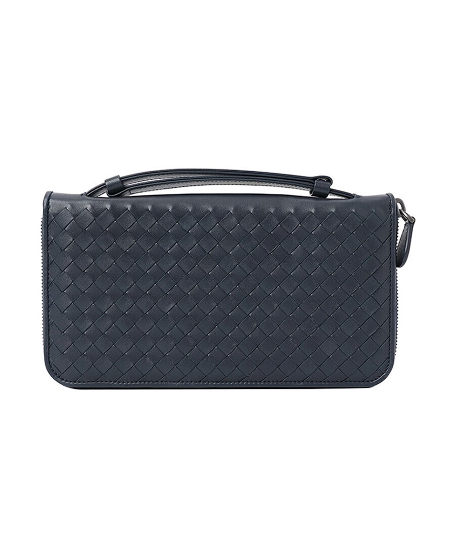 BOTTEGA VENETA WOVEN ZIPPER WALLET