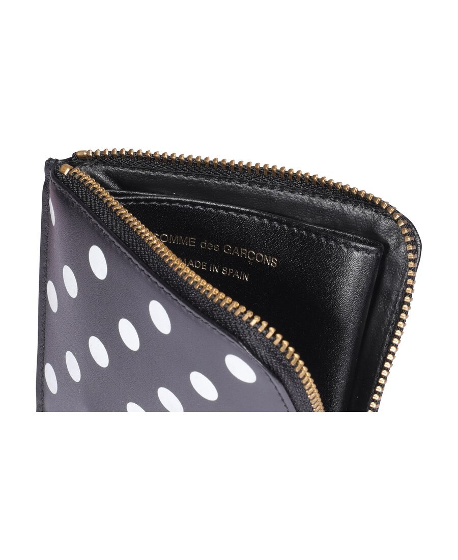 Shop Comme Des Garçons Polka Dot Wallet In Black