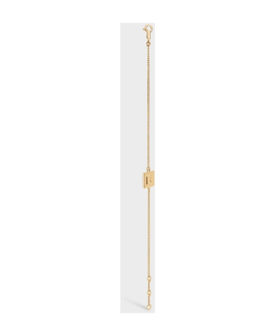 Celine Letter D Chain Bracelet In Yellow