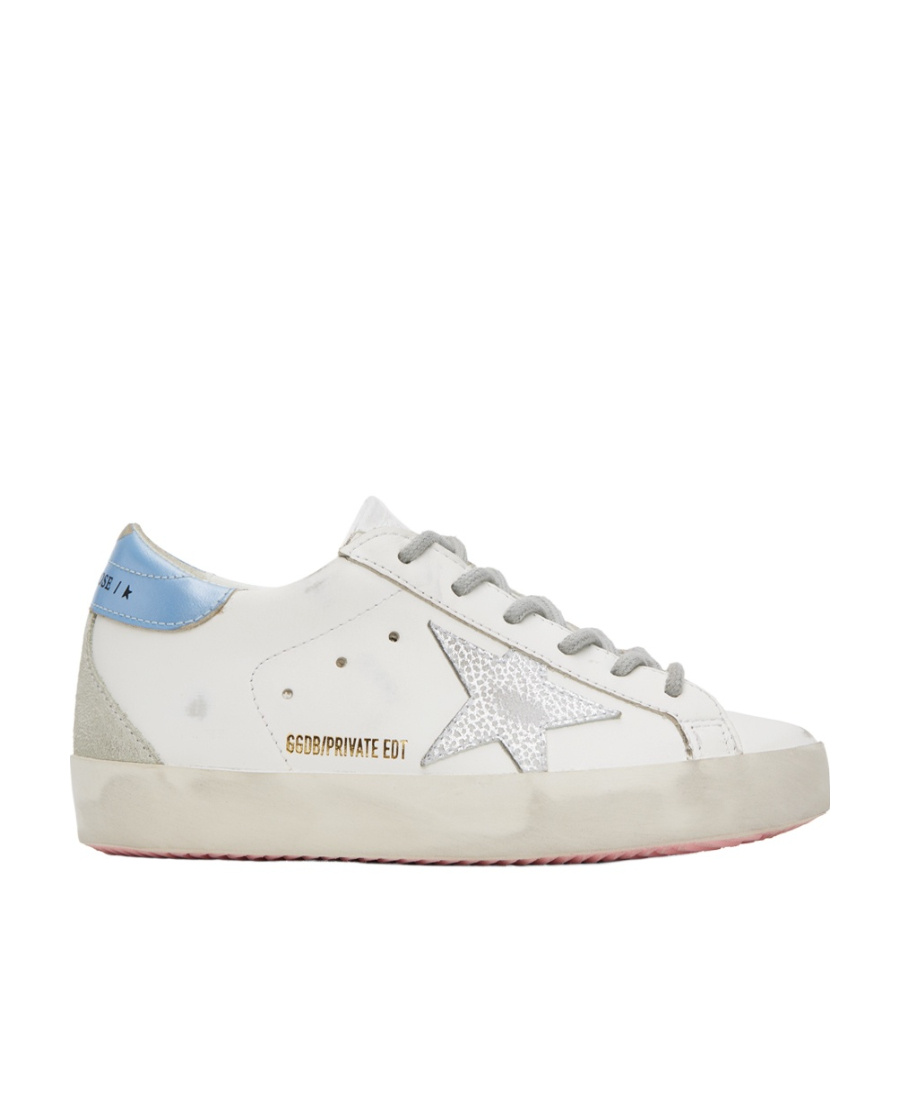 Golden Goose Low-top Casual Shoes With Logo Pattern In White