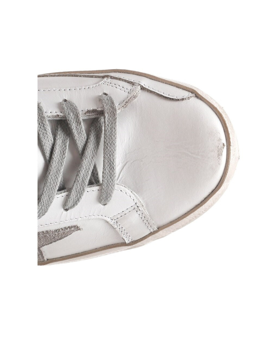 Golden Goose Superstar Leather Sneakers In Gray
