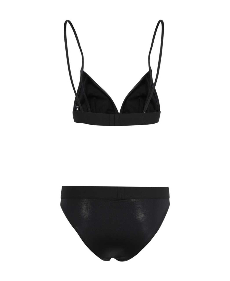Balmain Two-piece Bikini Set In Black