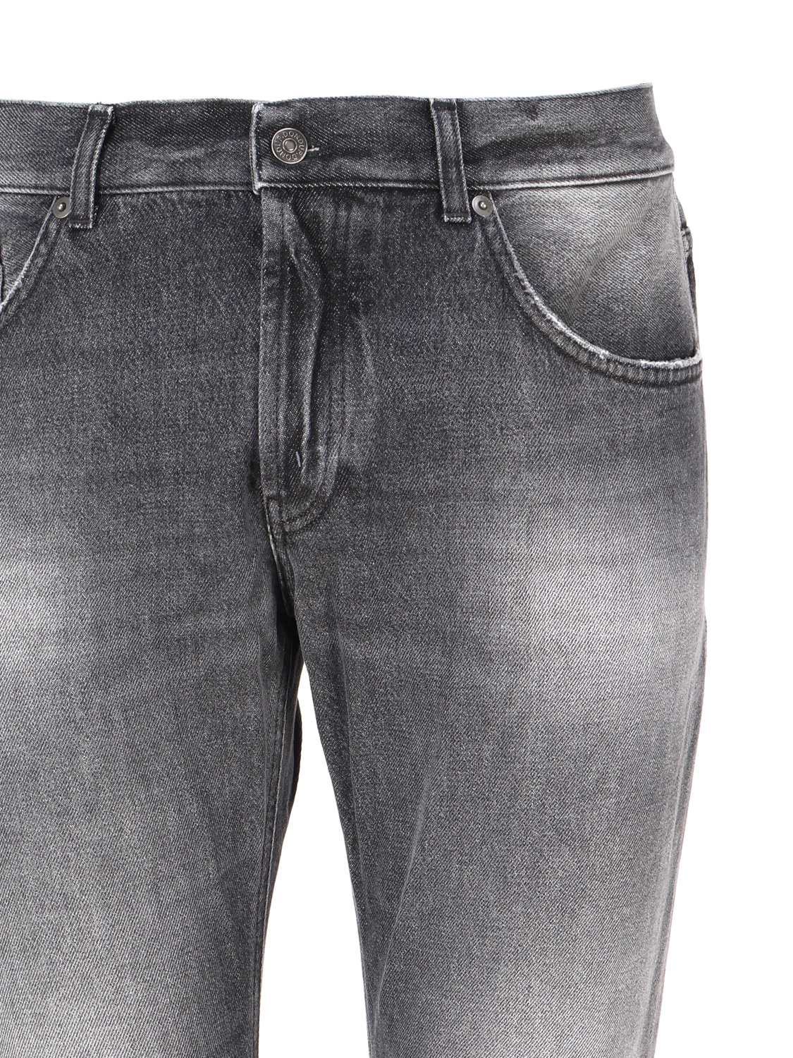 Dondup Belt Loop Jeans In Gray