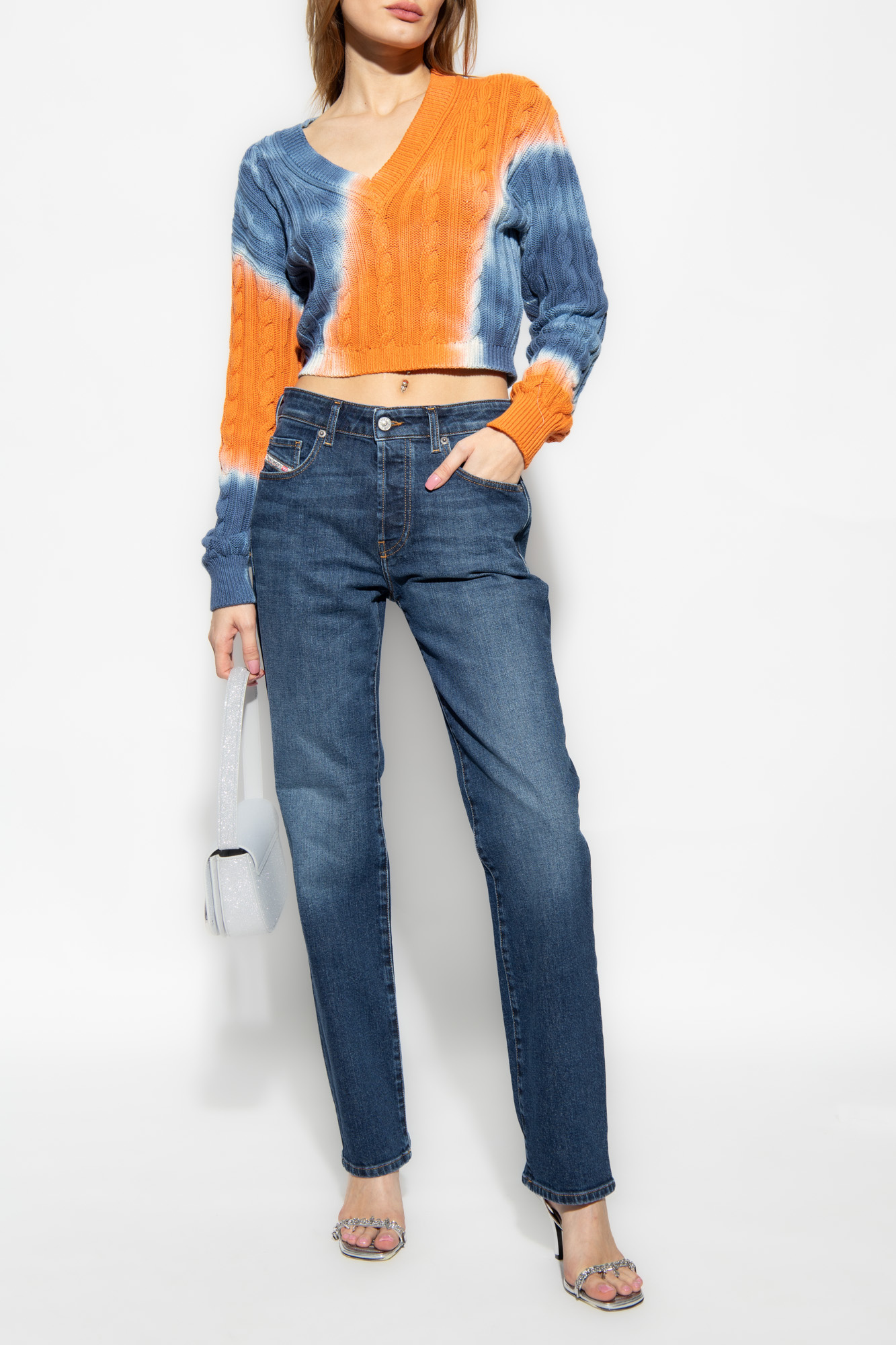 Shop Diesel 1989 D-mine 09i28 Straight-leg Jeans In Blue