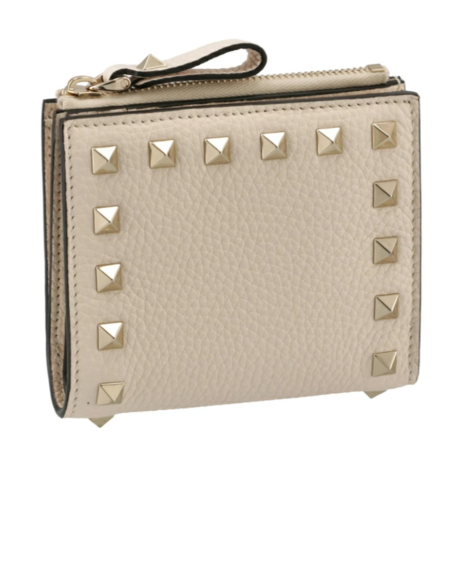 VALENTINO GARAVANI ROCKSTUD COMPACT WALLET