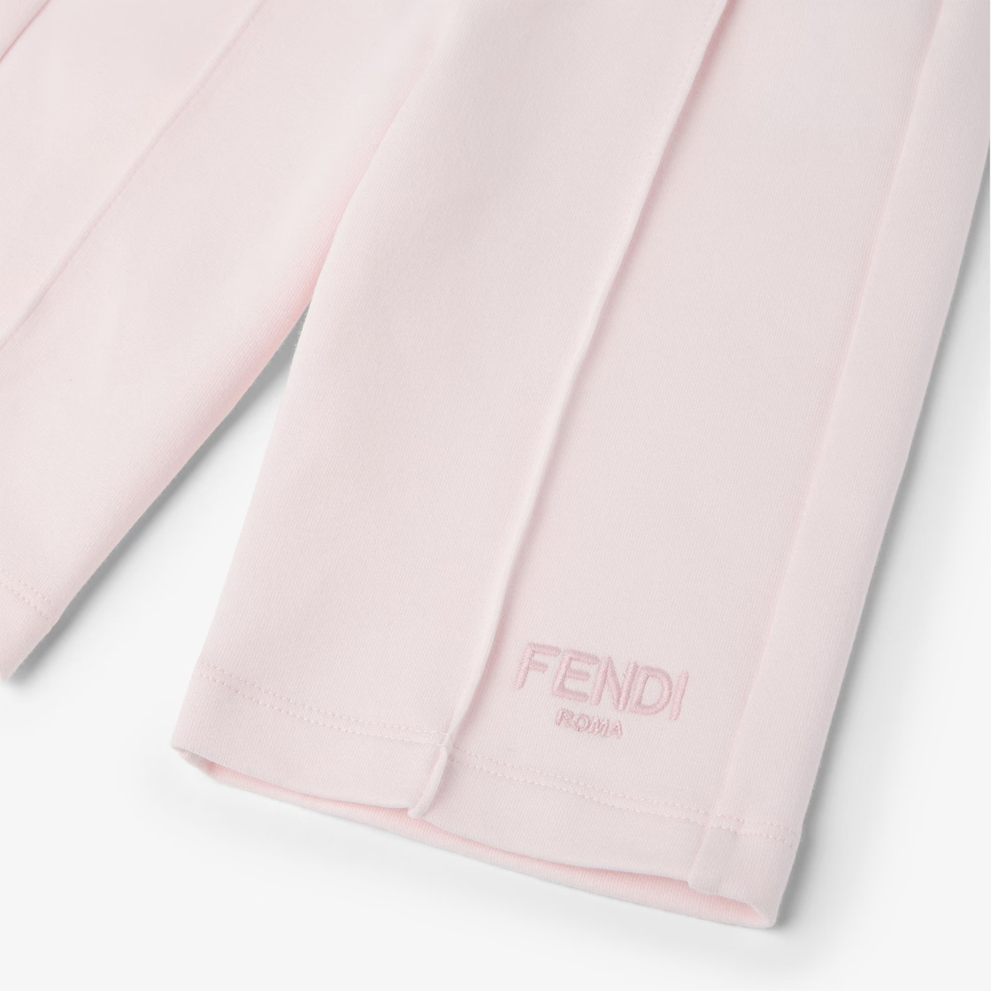 Fendi Pink Fleece Baby Trousers In Pink