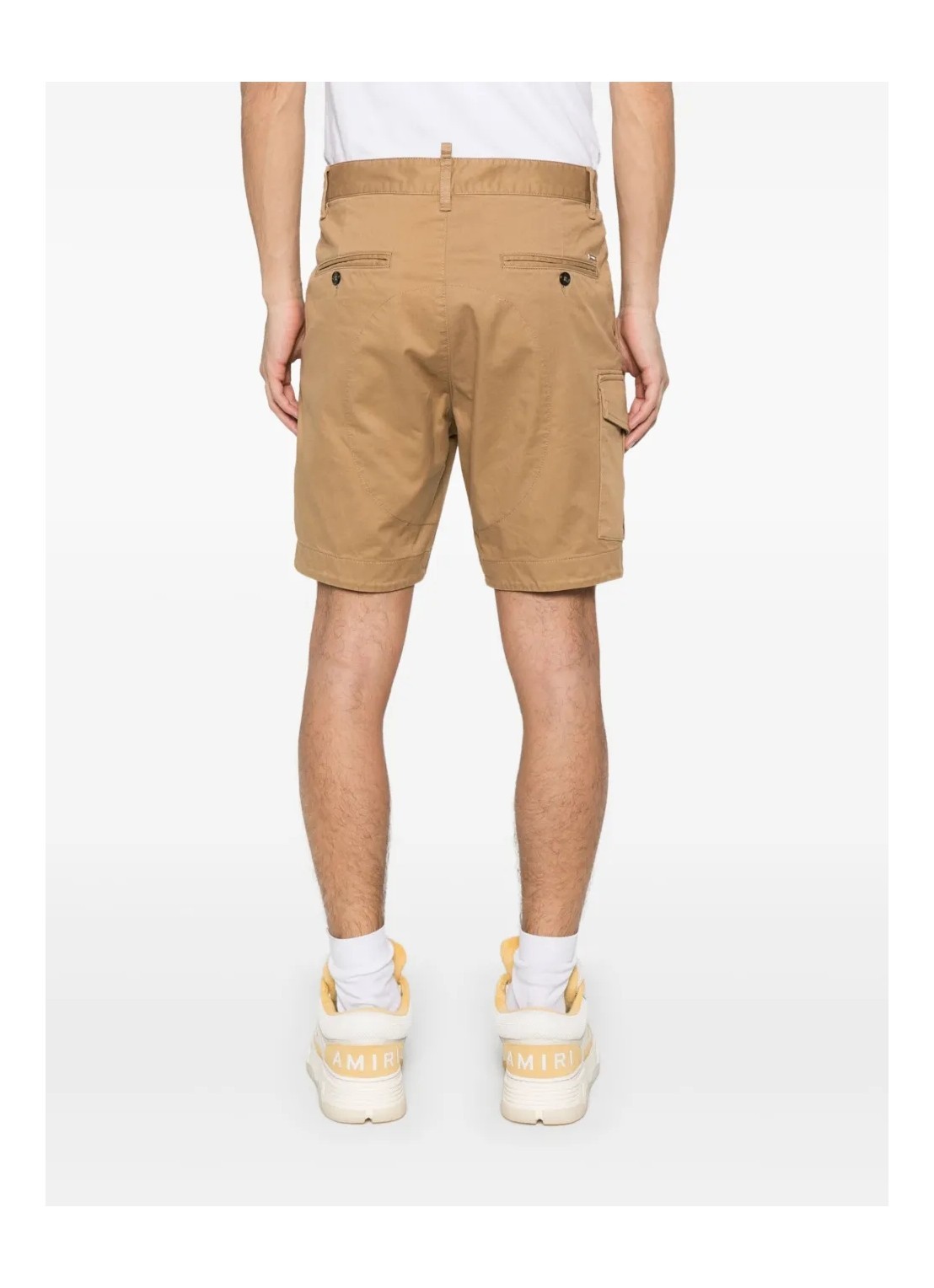 Dsquared2 Twill Cargo Shorts In Nude