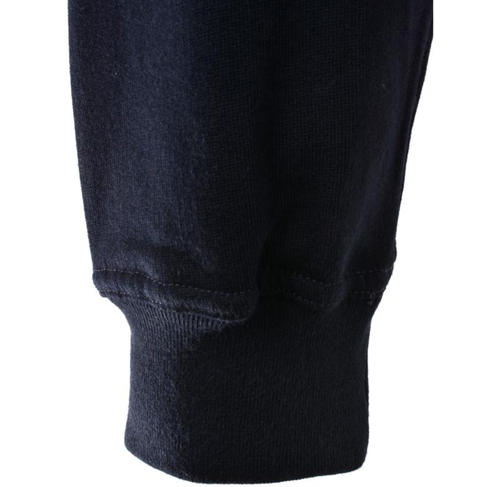 Shop Paul & Shark Hooded Long-sleeved Sweater In Black