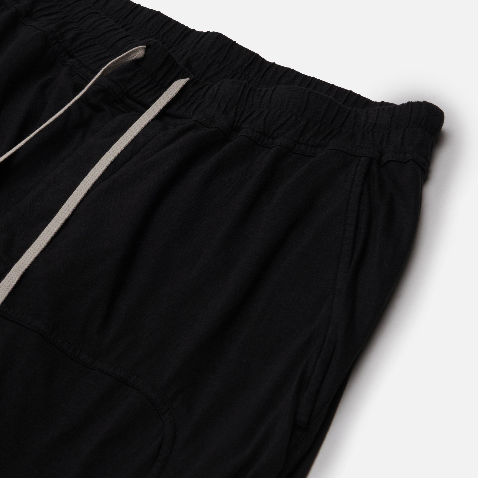 Rick Owens Drkshdw Prisoner Organic Cotton Drop-crotch Trousers In Black
