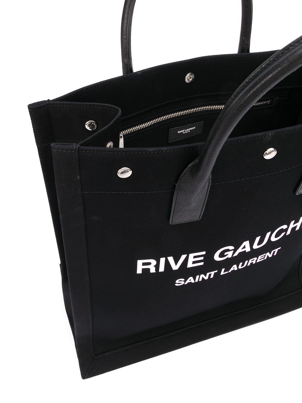 Saint Laurent Men Rive Gauche Tote Bag In Black