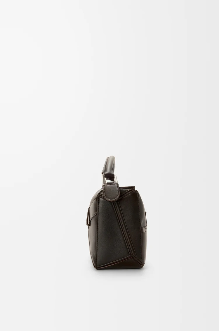 Loewe Panta Small Puzzle Bag In Shiny Calfskin In Brown