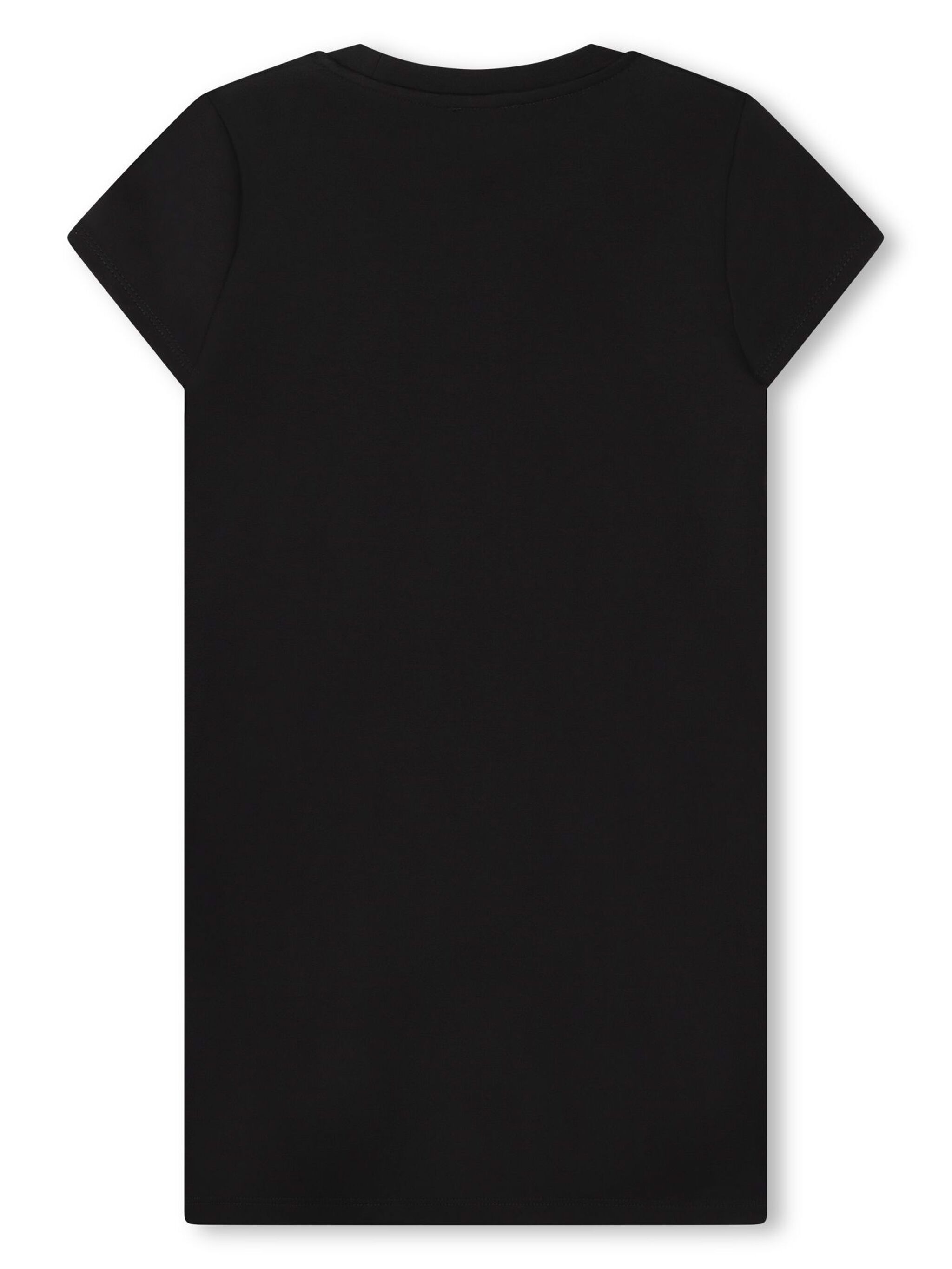 Dkny Logo-print T-shirt Dress In Black