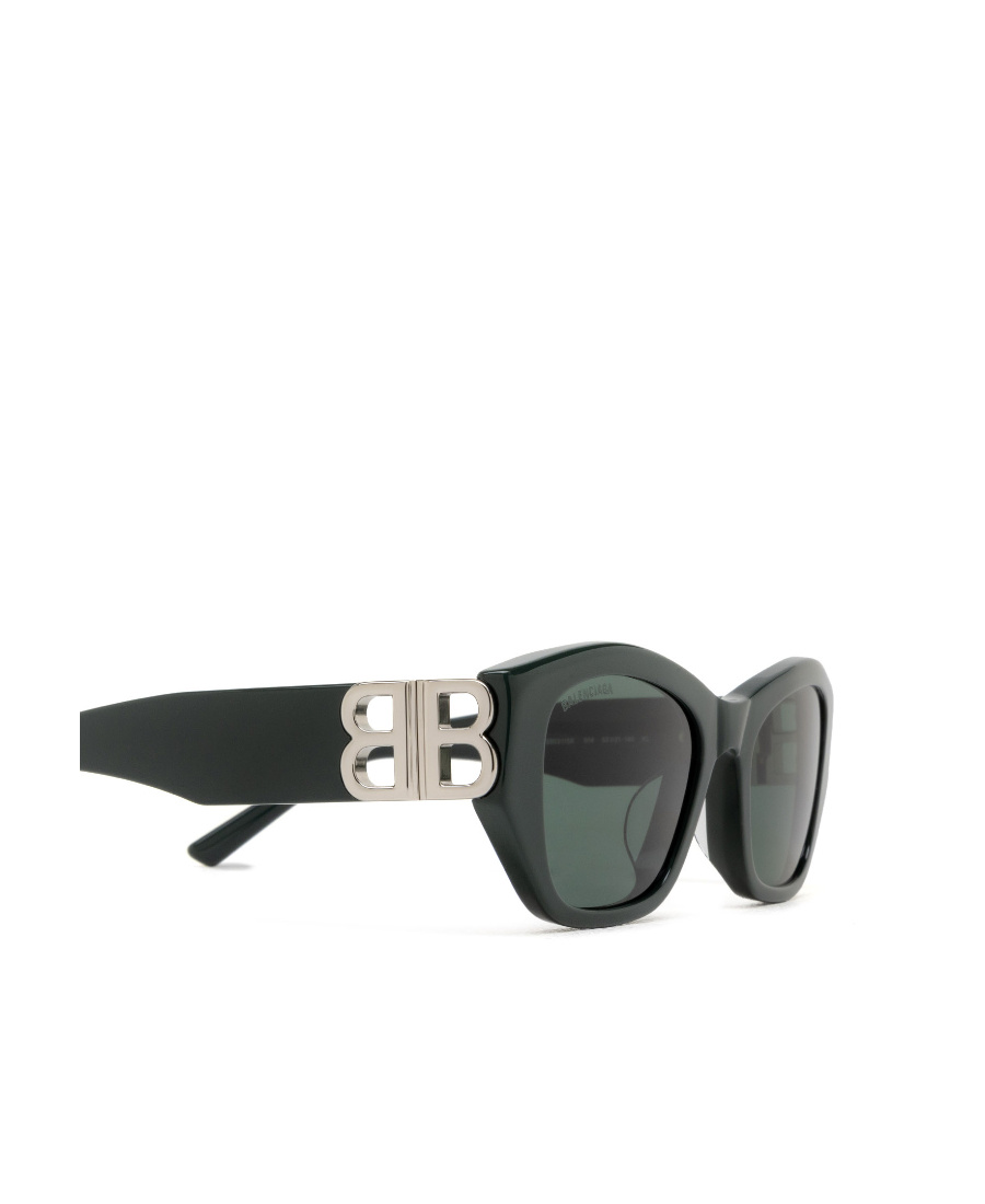 Balenciaga Eyewear Rectangular Frame Sunglasses In Green