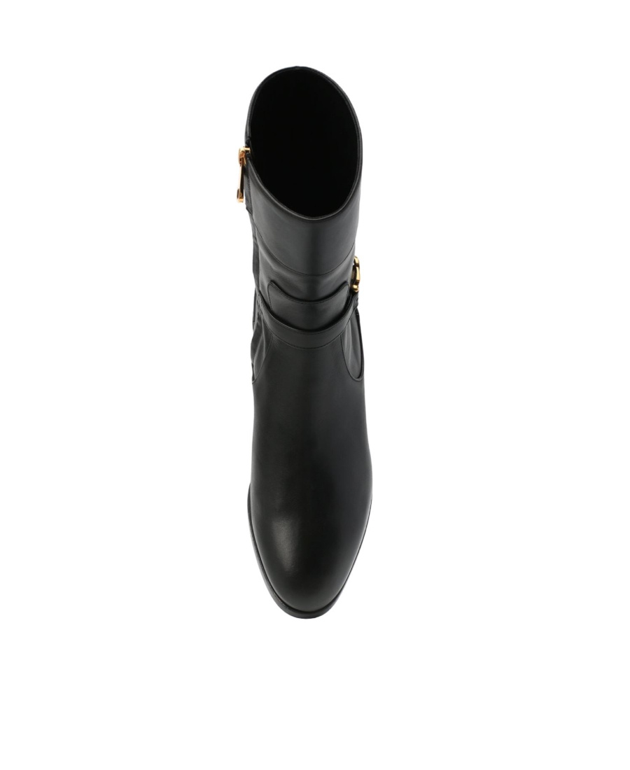 Dolce & Gabbana Logo Boots In Black
