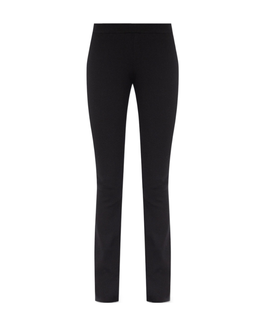 Shop Heron Preston Flared Knitted Trousers In Black
