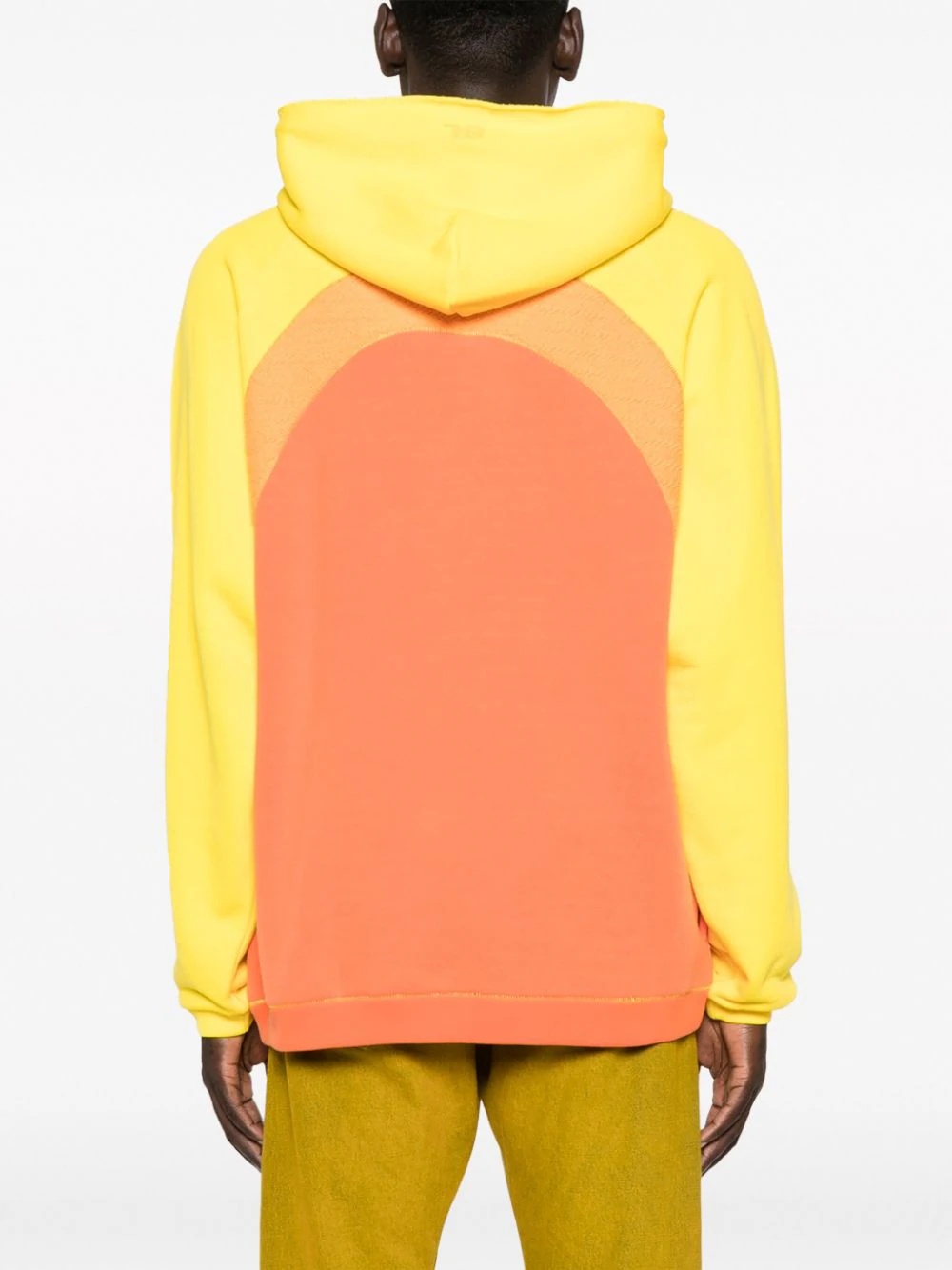 Erl Unisex Rainbow Hoodie Knit In Yellow