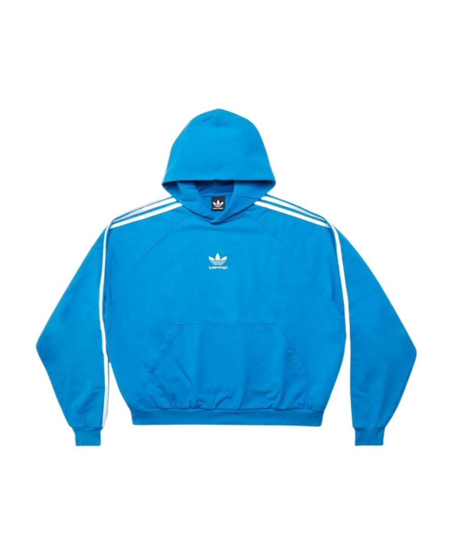 BALENCIAGA X ADIDAS LARGE FIT COTTON HOODIE