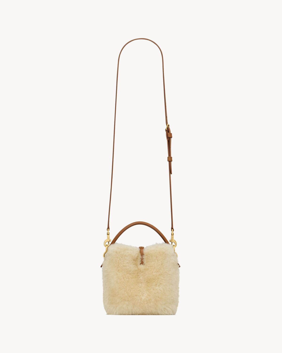 Saint Laurent Le 37 Mini Shoulder Bag In Nude
